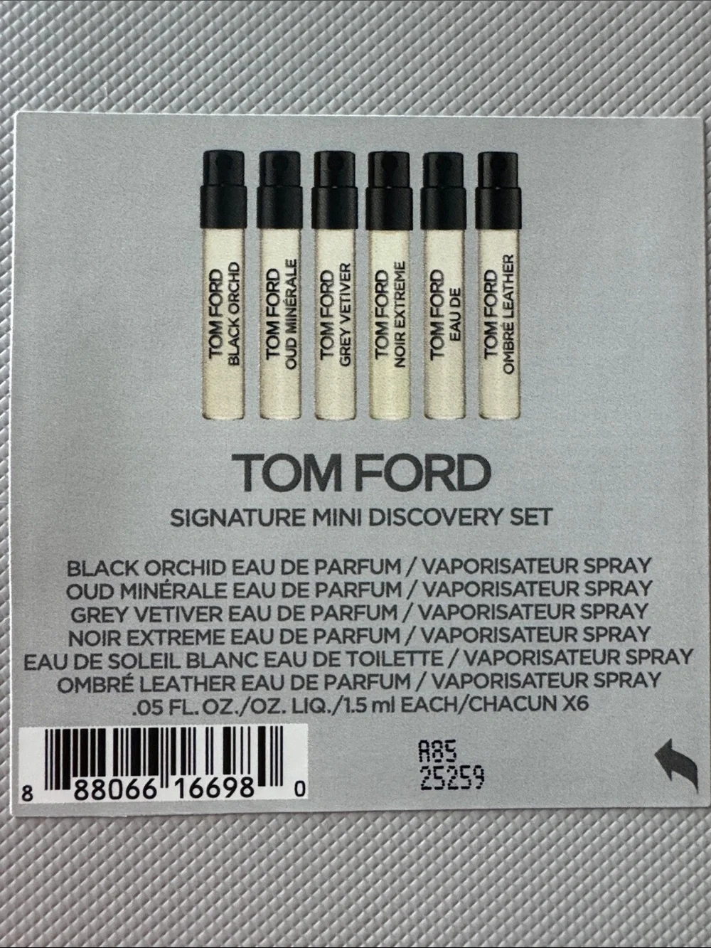 Tom Ford Signature Mini Discovery Fragrance Sampler NWT